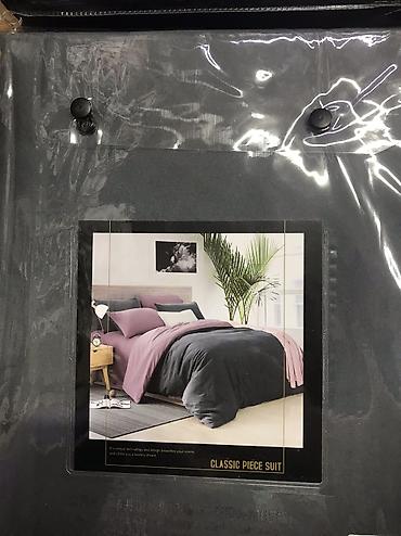 bed sheets: День ночь комплекты полуторки 1300сом, белый комплект постельного — 2