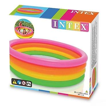 İdman və istirahət: Hovuz "İntex"Intex hovuzu (168 x 46) – yay aylarında uşaqlar və — 1
