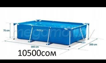бассейн продаю: Продается бассейн с металлическим каркасом б/у . В отличном состоянии