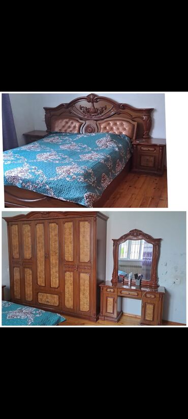 Qonaq otağı dəstləri: Malaziya yataq dəsti satılır 250₼. Yaxşı vəziyyətdə.Matrası var. Ünvan