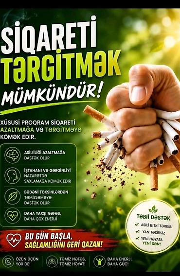 hanı: Xüsusi proqram – siqareti azaltmaq və tərgitməyə kömək edən təbii — 1
