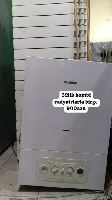 Kombilər: *32lik kombi satilir ela veziiyyetde radyatrlari ile birge 32 dilimdi