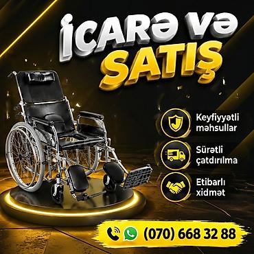 əlil arabası: İcarə və satış – Tualet funksiyalı əlil arabası Məhsul təsviri: - — 3