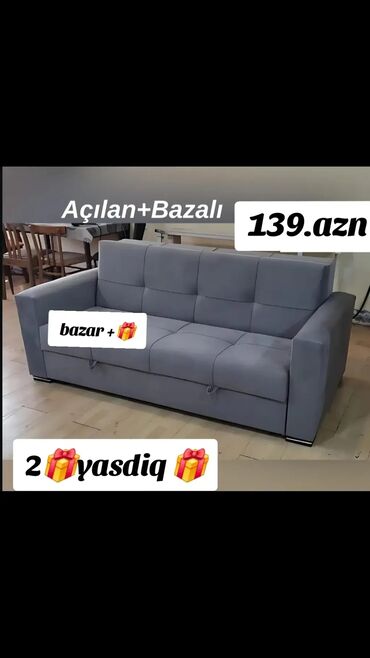 Divanlar: Di̇van-kravat, Açılan, Bazalı, Parça, Çatdırılma yoxdur