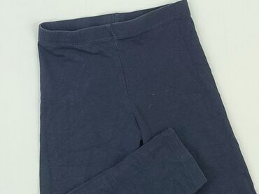 legginsy jeansowe dla dziewczynki: Leggings for kids, H&M, 7 years, 116/122, condition - Good