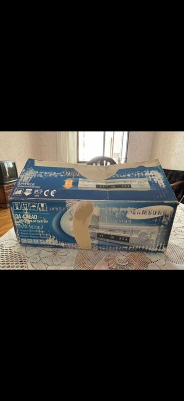 Смарт ТВ приставки: Samsung SVR-473X VHS video maqnitofonu – Super Slim dizaynlı, 82 mm
