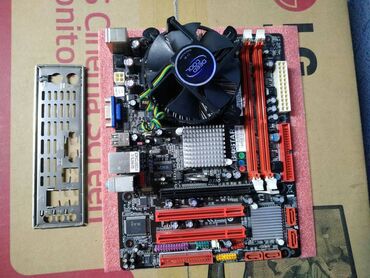 Жесткие диски, переносные винчестеры: Материнская плата, Б/у, Biostar, LGA775, Micro-ATX, Для ПК