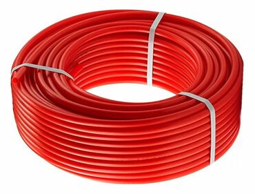 теплый пол: PEX-a/PEX-b tipli qızdırıcı döşəmə və santexnika borusu – qırmızı