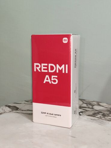 Redmi: Redmi A5, 128 GB, rəng - Mavi, Sensor, Barmaq izi, İki sim kartlı