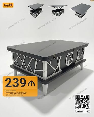 Mebel: Transformer Masa - Funksionallıq: Açılıb-bağlanan mexanizm sayəsində — 1