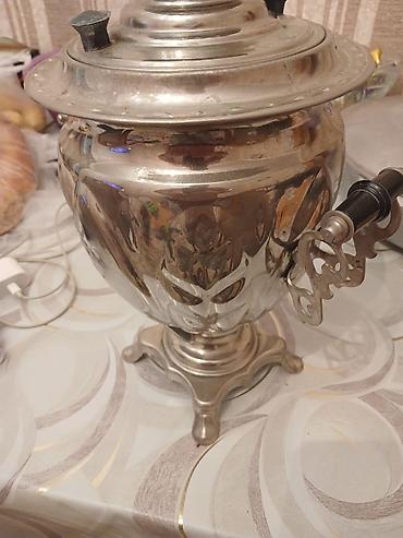 sam: Samovar – klassik metal gövdəli, elektrik qızdırıcısı ilə işlənmiş - — 5