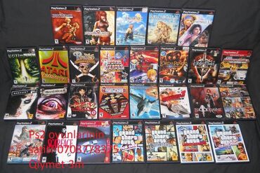 oyun rollari: Ps2 oyunlarinin satisi elaqe 0708778375 qiymet-3m