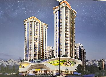 asman resıdens: 3 комнаты, 98 м², Азия Молл Элитка, 3 этаж, ПСО (под самоотделку) — 1