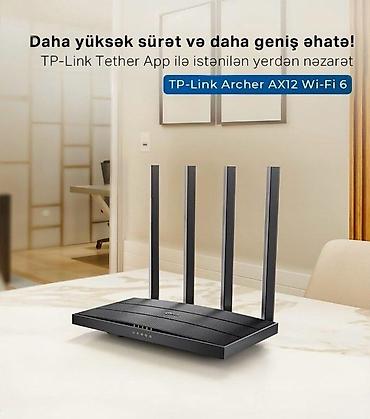 TP-Link Archer AX12 Wi-Fi 6 Mesh Router AX1500 Yeni nəsil Wi-Fi 6 ilə lalafo.az -da TP-Link Archer AX12 Wi-Fi 6 Mesh Router AX1500 Yeni nəsil Wi-Fi 6 ilə
