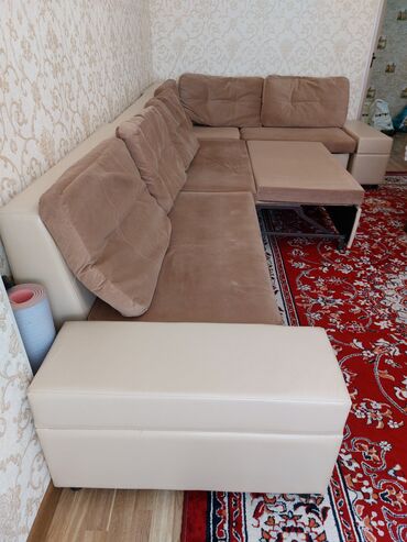 купить кожаный диван с креслами: Диван-кровать