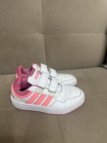 в полоску: Детские кроссовки Adidas оригинал! - Модель: низкие кеды на липучках — 1