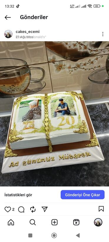 Tortlar: Xüsusi dizayn tortlar – fərdi sifarişlə hazırlanır - Tematik — 7