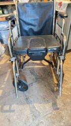 Qamət korrektorları: Tualet funksiyalı əlil arabası koordinat - Metal (xrom) gövdə, möhkəm