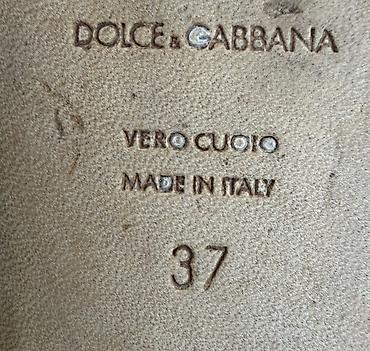 Женская обувь: Балетки Dolce & Gabbana, размер 37 (стелька ~24 см). Б/У Оригинал — 4