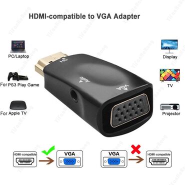 приставки на тв: Адаптер HDMI к VGA, кабель конвертер для ТВ приставки ПК ноутбука