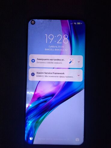 Xiaomi: Xiaomi Redmi Note 9, 128 GB, rəng - Mavi, 
 Sensor, Barmaq izi, İki sim kartlı
