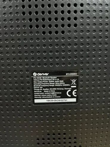 Zvučnici i stereo sistemi: #2934 Zvučnik Denver BTV-230 Bluetooth; Blutut zvučnik sa ugrađenom — 13