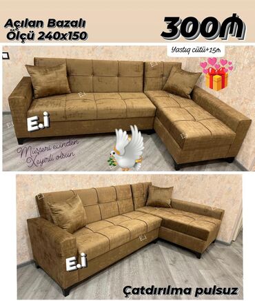 Masa və oturacaq dəstləri: Künc divan, Yeni