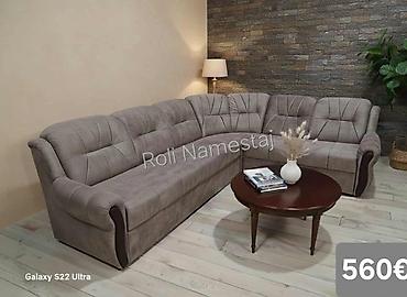 Ugaone garniture: Ugaona garnitura 300×220 cm - Prostrana L‑forma sa dubokim sedištima — 42