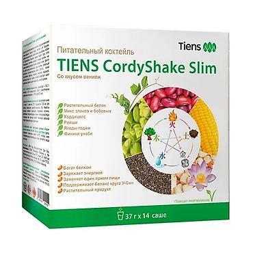 Питательный коктейль TIENS CordyShake Slim, вкус ванили Описание: -