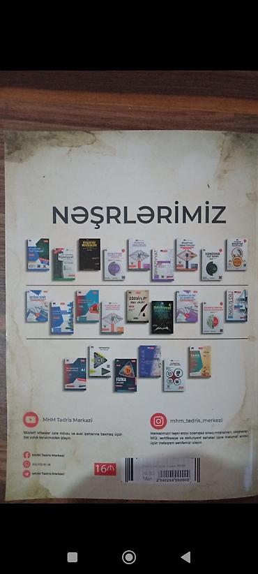 ikinci el kitab: Məhsul çox az işlənmişdir heç bir zədəsi yoxdur.Təcili satılır! — 2