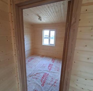 a frame ev tikintisi: Taxta karkaslı bağ evi – geniş eyvanlı, tam hazır fasad - Material — 6