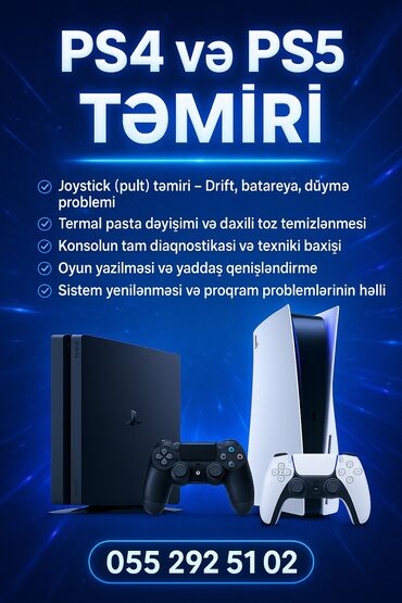 ремонт микроволновки: Təmir Sony Playstation, Coystiklərin təmiri