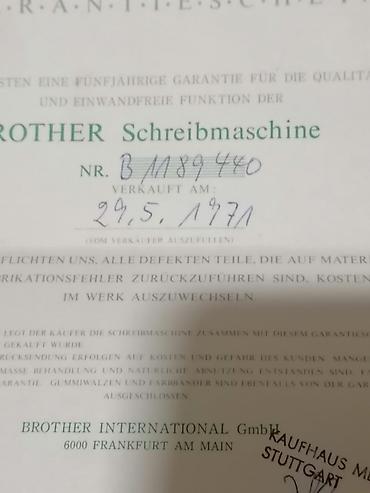 Ostali predmeti za umetnost i kolekcionarstvo: Pisaca masina "Brother Deluxe 1300" tabulator ! Masina NOVA !!! — 11
