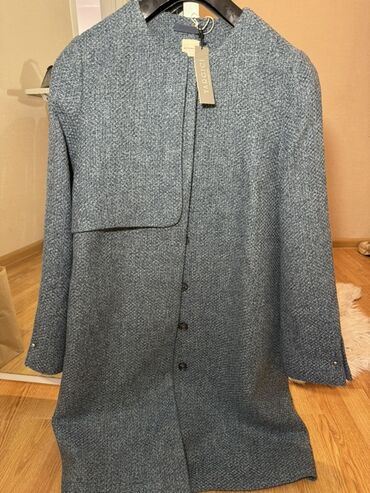 женские зимние кожаные куртки: Пальто, Yargıcı, S, M, цвет - Серый