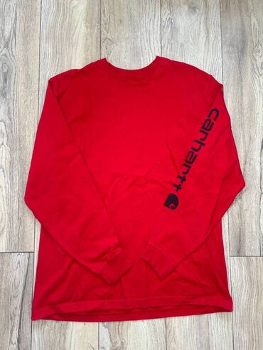 %D0%B2%D0%B8%D0%BD%D1%82%D0%B0%D0%B6%D0%BD%D1%8B%D0%B5 %D0%BE%D0%B4%D0%B5%D0%B6%D0%B4%D1%8B: Эркектердин толстовкасы, L, Carhartt, Колдонулган, түсү - Кызыл, Акылуу жеткирүү