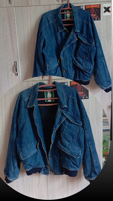джинсы куртки мужские: Джинсовая куртка из Америки 
размер 50 - 52