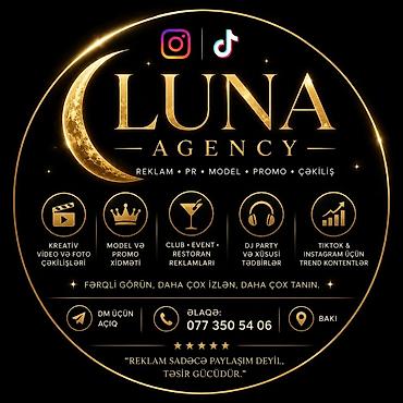 fotomodel vakansiya: 🌙 LUNA AGENCY 🌙 🔥 Reklam • Klip • Film • TikTok • Promo çəkilişləri — 1