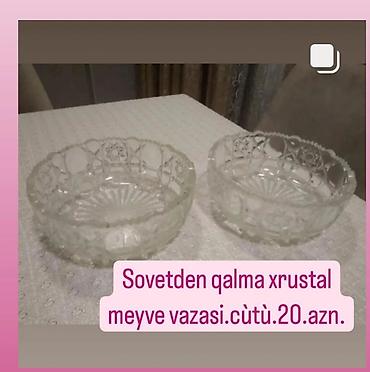 Qab-qacaq və mətbəx ləvazimatları: Boşqablar, 2 ədədli dəst, rəng - Ağ, Şüşə — 2