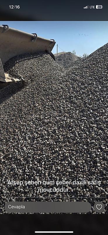 tort sifarişi bakı: Qum, Otsep, Şebel, Bağ qumu Hər növ inşaat materiallarının satışı — 1