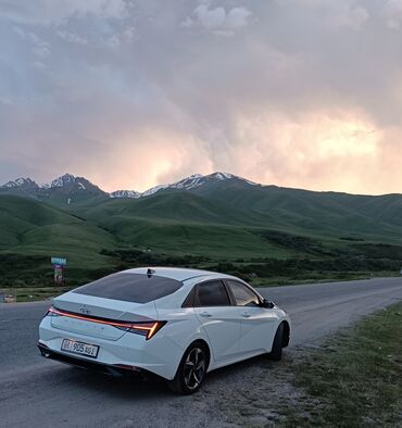 хондай елентра: Hyundai AVANTE белого цвета с современным дизайном кузова. Автомобиль