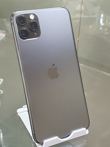 сколько стоит ipod: IPhone 11 Pro Max, Колдонулган, 256 ГБ, Jet Black, Куту, 87 %
