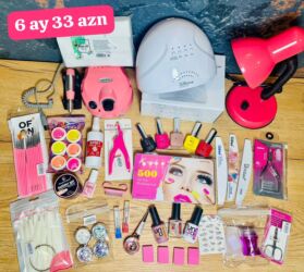 стол для маникюра: Kicik ve pink dirnag seti sekilde gorduynuz her bir sey sete daxil di💓