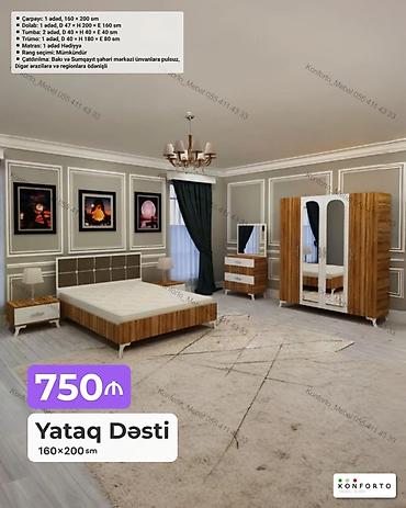 Yataq Dəsti – 160×200 sm Tərkibi: - Çarpayı: 1 ədəd, 160×200 sm - lalafo.az -da Yataq Dəsti – 160×200 sm Tərkibi: - Çarpayı: 1 ədəd, 160×200 sm -