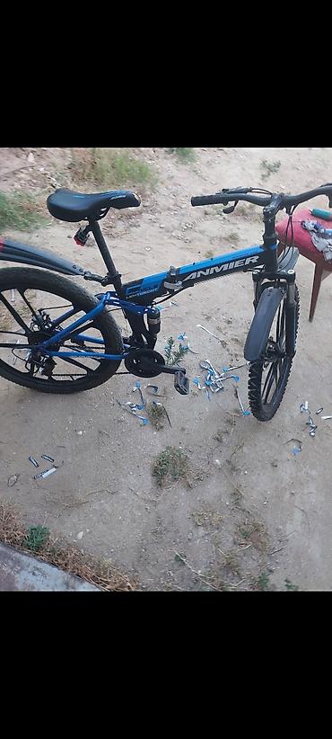 Real aliciya endirim var ANMIER dağ velosipedi - Rəng: mavi-qara -