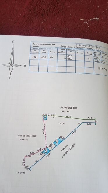 земельный участок первая линия: 4 соток, Бизнес үчүн, Кызыл китеп, Техпаспорт