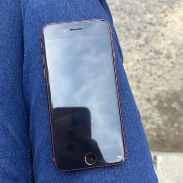 iphone x 64 gb ikinci el: IPhone SE 2020, 64 GB, Qırmızı, Qırıq, Barmaq izi