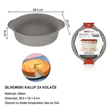 Silikonski kalup za kolače 2416143-A Opis: - Fleksibilni silikonski