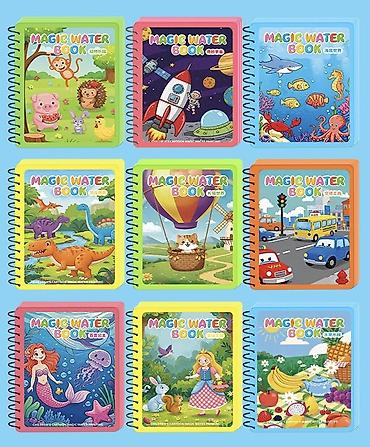 Детские книги: Магическая водная раскраска Magic Water Book - Набор для рисования — 1