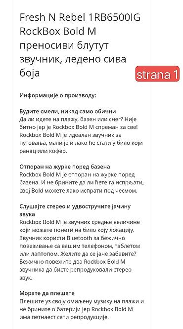 Zvučnici i stereo sistemi: ORIGINAL SVETSKI POZNATI BREND PRENOSIVIH BEŽIČNIH ZVUČNIKA!!! — 8