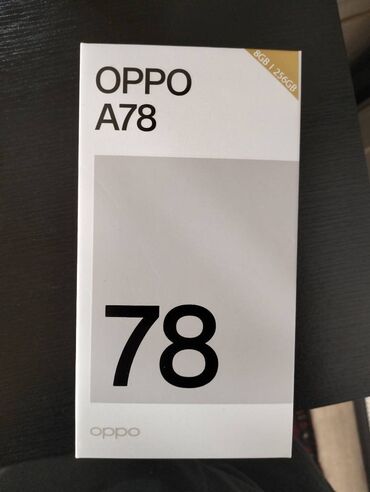 Oppo: Oppo A78, 256 GB, rəng - Qara, Zəmanət, İki sim kartlı, Sənədlərlə